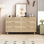 51.18L 6-Drawers Rattan Cabinet