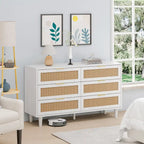 51.18L 6-Drawers Rattan Cabinet