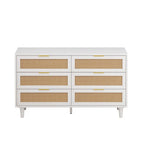51.18L 6-Drawers Rattan Cabinet