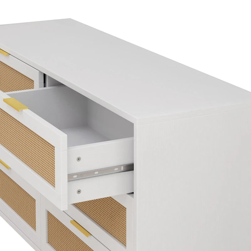 51.18L 6-Drawers Rattan Cabinet