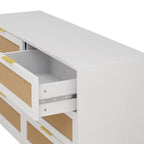 51.18L 6-Drawers Rattan Cabinet