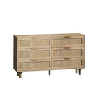 51.18L 6-Drawers Rattan Cabinet