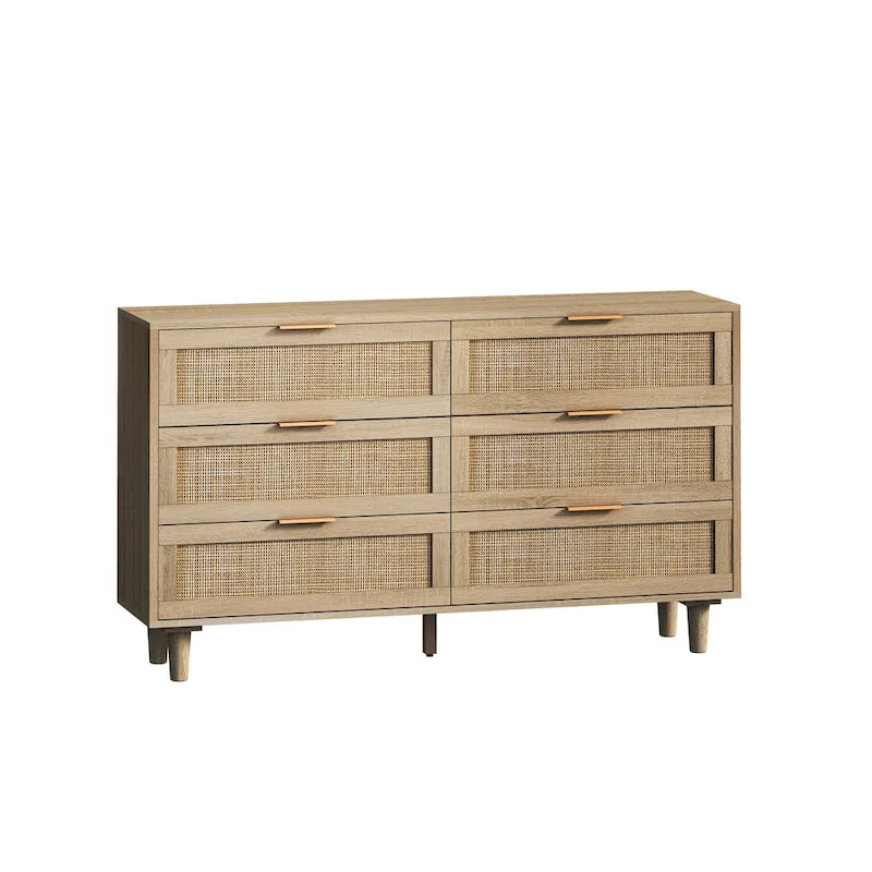 51.18L 6-Drawers Rattan Cabinet