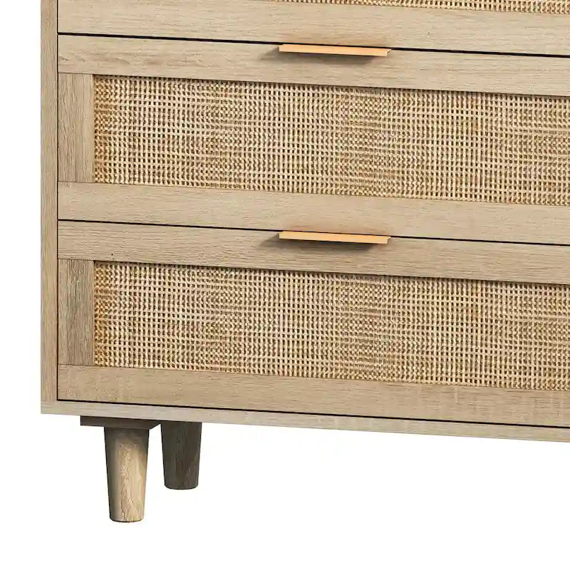 51.18L 6-Drawers Rattan Cabinet