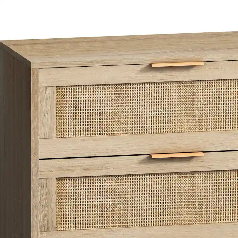 51.18L 6-Drawers Rattan Cabinet