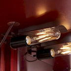 Wine Cabinet with Adjustable Glass Shelves Carved Decoration