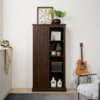 Storage Cabinet Barn Door Country Wood Rustic Pantry Cupboard Sliding Organizer Furniture Home Drawer Shelves