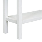 Rustic Entryway Console Table, 60 Long Sofa Table with two Different Size Drawers and Bottom Shelf for Storage
