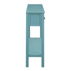 Rustic Entryway Console Table, 60 Long Sofa Table with two Different Size Drawers and Bottom Shelf for Storage