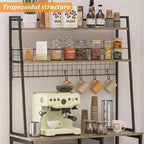 Coffee Bar Cabinet Large Farmhouse Coffee Station - 35.8D x 15.5W x 69.2H