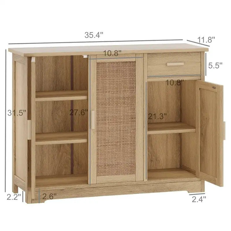 Kitchen Storage Cabinet - 11.8D x 35.4W x 31.5H