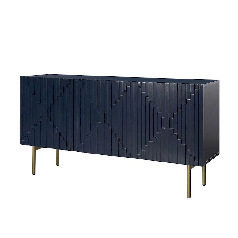 Reginald Modern 58 Wide Sideboard with Cable Management & Adjustable Feet by HULALA HOME