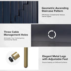 Reginald Modern 58 Wide Sideboard with Cable Management & Adjustable Feet by HULALA HOME