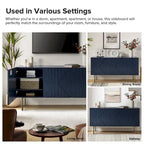 Reginald Modern 58 Wide Sideboard with Cable Management & Adjustable Feet by HULALA HOME