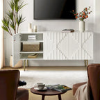 Reginald Modern 58 Wide Sideboard with Cable Management & Adjustable Feet by HULALA HOME