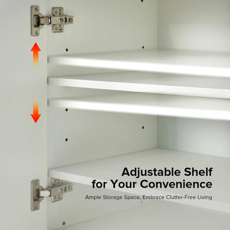 Reginald Modern 58 Wide Sideboard with Cable Management & Adjustable Feet by HULALA HOME