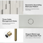 Reginald Modern 58 Wide Sideboard with Cable Management & Adjustable Feet by HULALA HOME