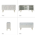Reginald Modern 58 Wide Sideboard with Cable Management & Adjustable Feet by HULALA HOME