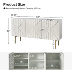 Reginald Modern 58 Wide Sideboard with Cable Management & Adjustable Feet by HULALA HOME