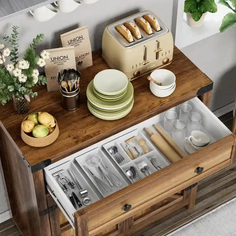 Coffee Bar Accent Cabinet - 15.75D x 31.5W x 33.46H