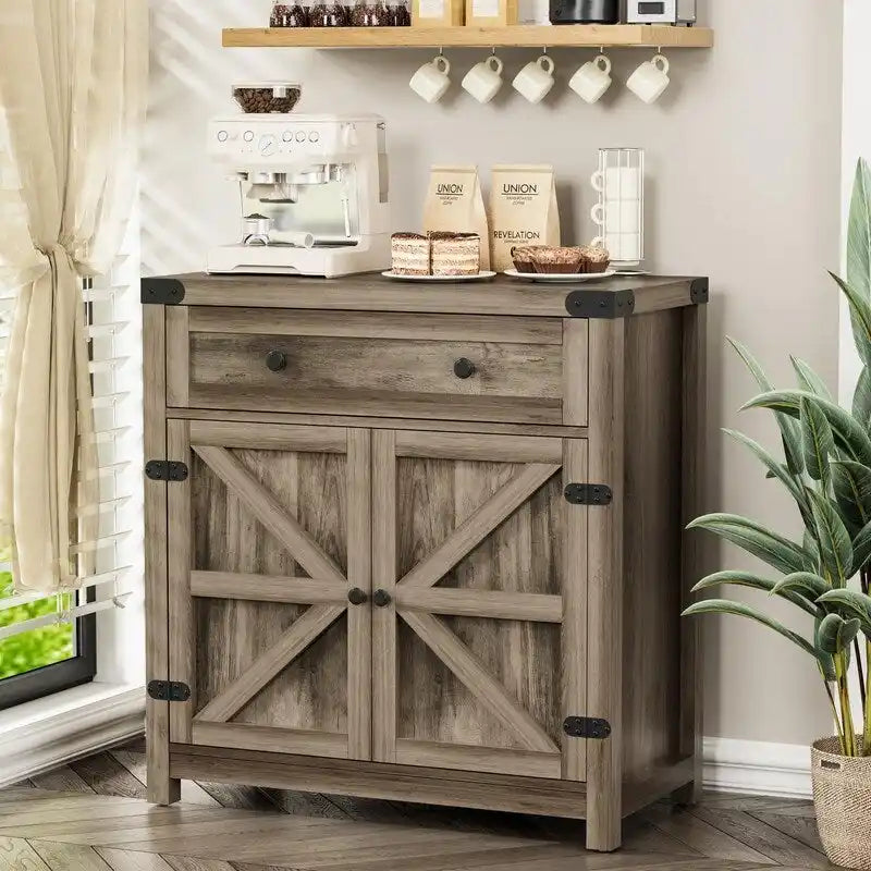 Coffee Bar Accent Cabinet - 15.75D x 31.5W x 33.46H