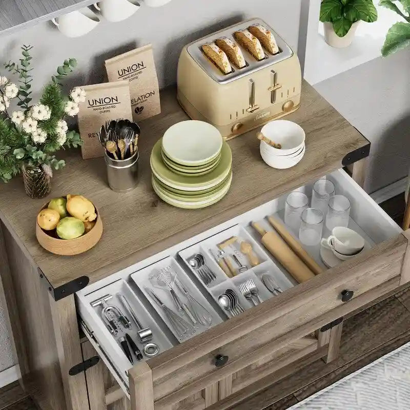 Coffee Bar Accent Cabinet - 15.75D x 31.5W x 33.46H