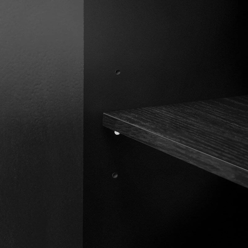 Vintage Wooden Sideboard with 4 Metal Handles