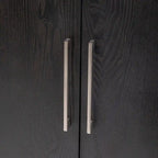 Vintage Wooden Sideboard with 4 Metal Handles