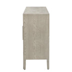 Vintage Wooden Sideboard with 4 Metal Handles