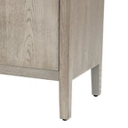 Vintage Wooden Sideboard with 4 Metal Handles