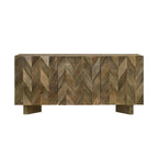 3 Doors Dining Sideboard Server in Mango Brown