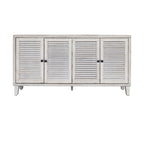 Accent Cabinet 4 Shutter Door Wooden Cabinet Sideboard Buffet Server Cabinet Storage Cabinet, for Living Room, Entryway, Hallway