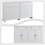 Contemporary Minimalist Wooden Sideboard with 2 Drawers and 2 Cabinets