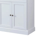 Contemporary Minimalist Wooden Sideboard with 2 Drawers and 2 Cabinets