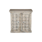 Dale White Distressed Antique 2 Door Accent Cabinet
