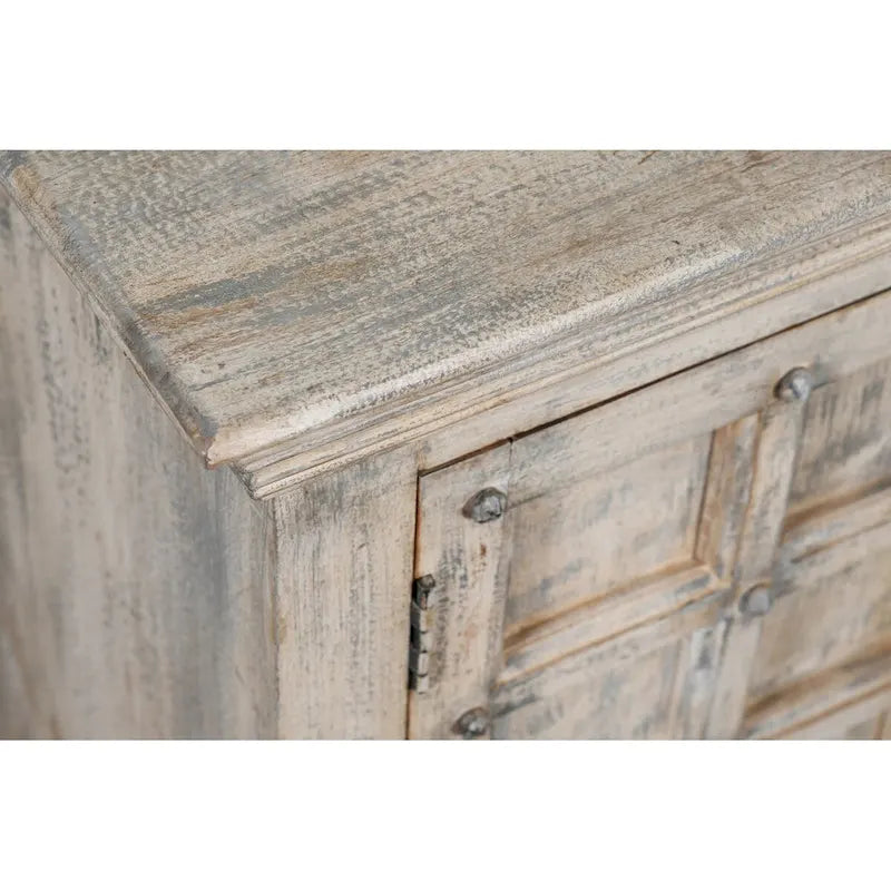 Dale White Distressed Antique 2 Door Accent Cabinet