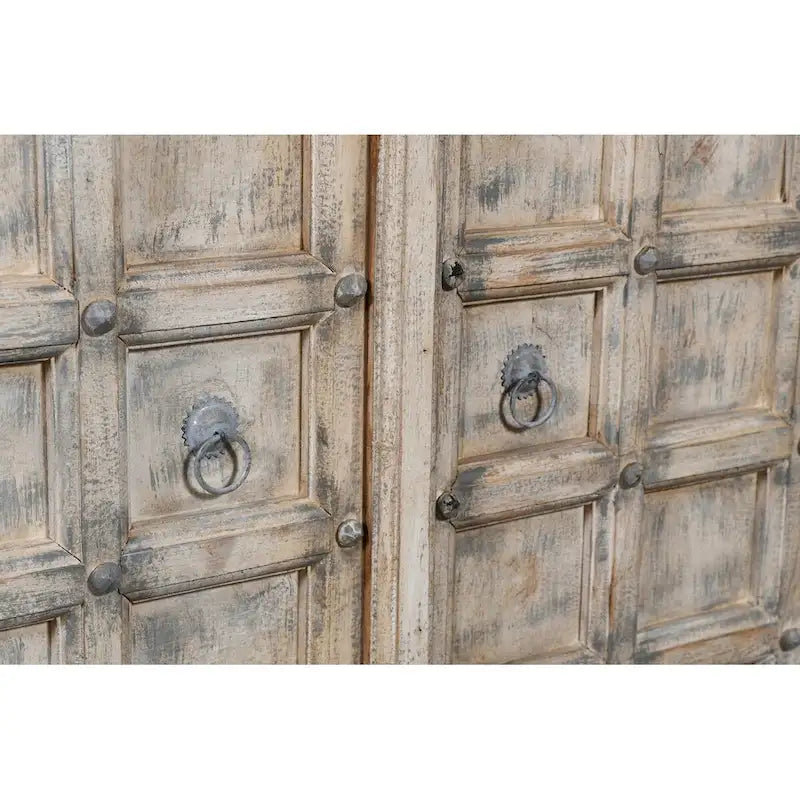 Dale White Distressed Antique 2 Door Accent Cabinet