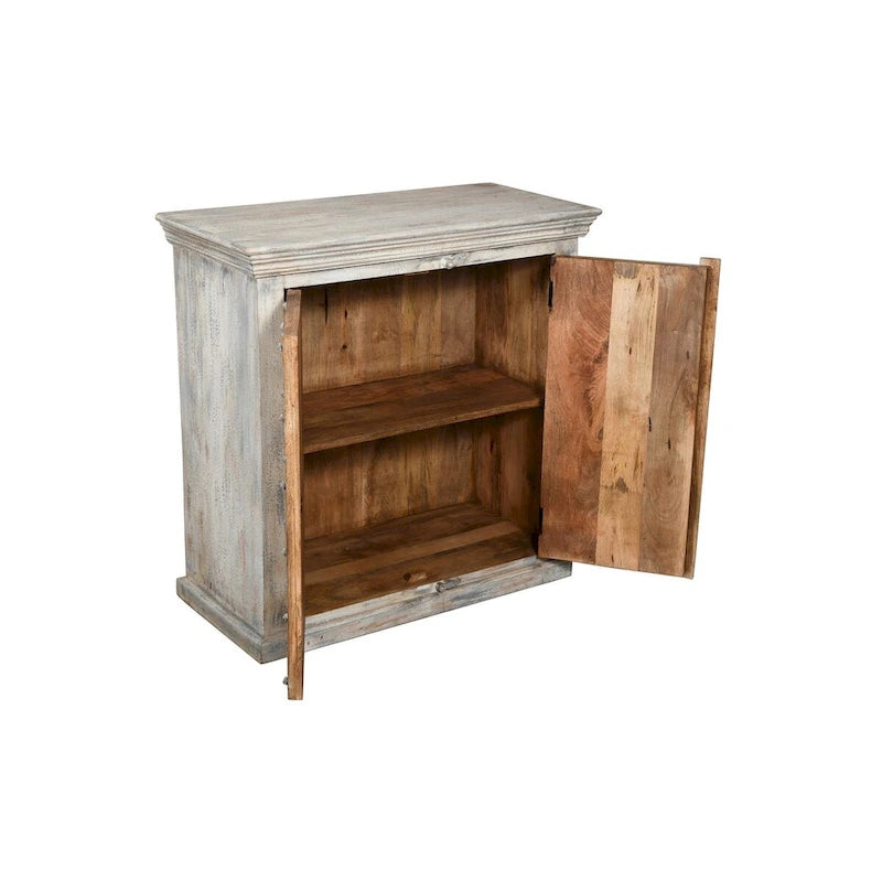 Dale White Distressed Antique 2 Door Accent Cabinet