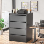 36W 4 Drawer Large Deep Locking Metal Lateral File Cabinet