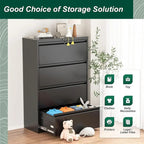 36W 4 Drawer Large Deep Locking Metal Lateral File Cabinet