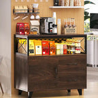 Sideboard Buffet Storage File Cabinet with Drawers and USB Port