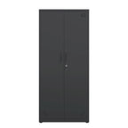 Metal Storage Cabinet with 2-Doors and Adjustable Shelves, Lockable Tall File Cabinet for Home Office Garage Kitchen Pantry