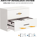 2-Drawer Wood Lateral File Cabinet - 27.17D x 33.86W x 29.33H