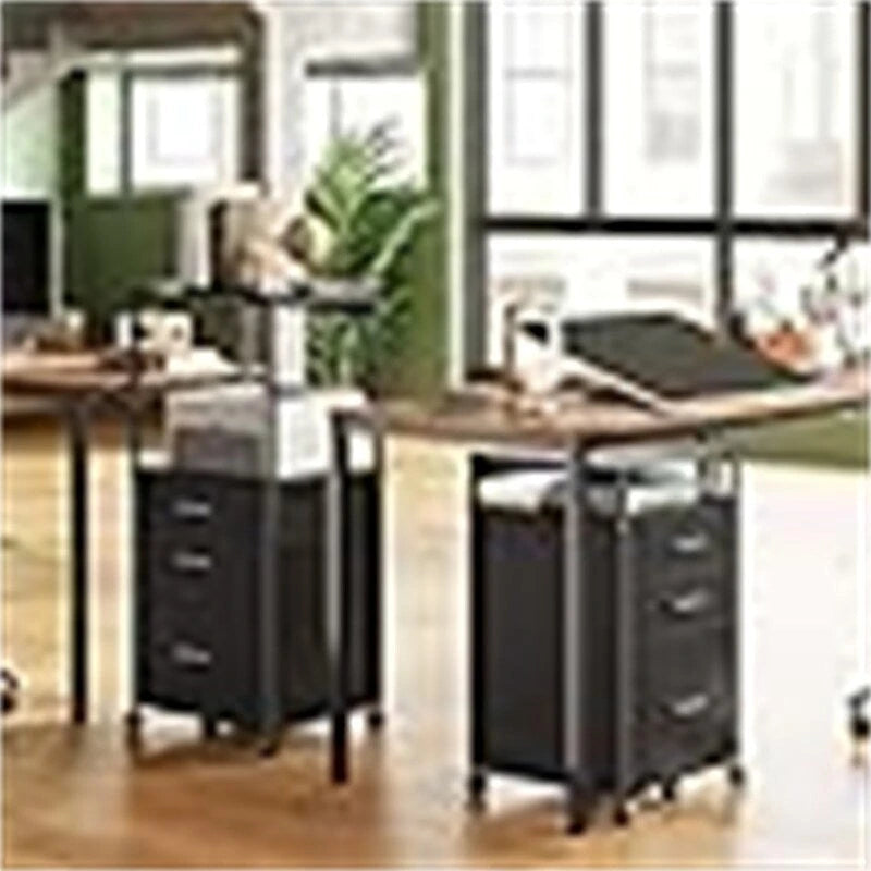 File Cabinet with Storage Drawers - 15.7D x 17.7W x 27.7H