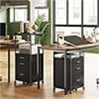 File Cabinet with Storage Drawers - 15.7D x 17.7W x 27.7H