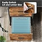 File Cabinet with Storage Drawers - 15.7D x 17.7W x 27.7H