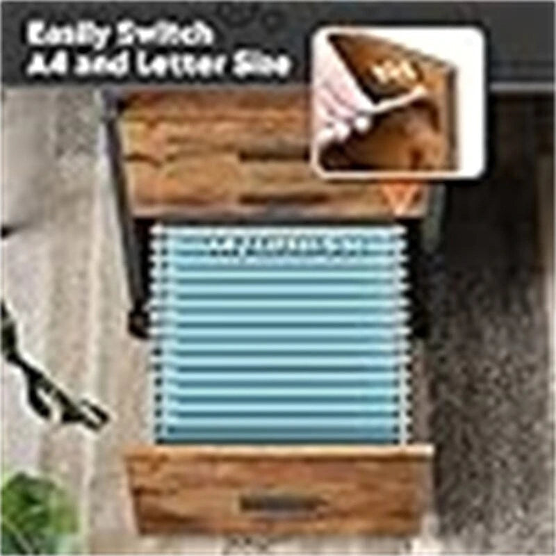 File Cabinet with Storage Drawers - 15.7D x 17.7W x 27.7H