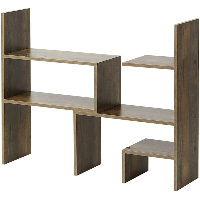 Yak About It Compact Adjustable Dorm Desk Bookshelf - Rustic by DormCo