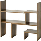 Yak About It Compact Adjustable Dorm Desk Bookshelf - Rustic by DormCo