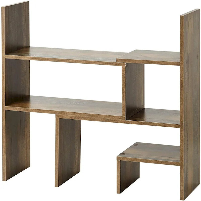 Yak About It Compact Adjustable Dorm Desk Bookshelf - Rustic by DormCo